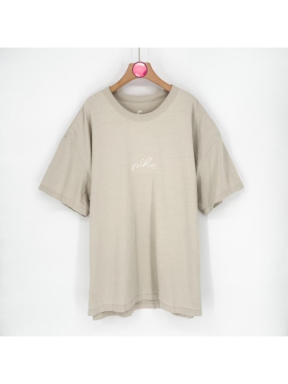 Nike Sportswear Premium Essentials T Shirt Embroidered Minimalist Bone Men’s 3XL